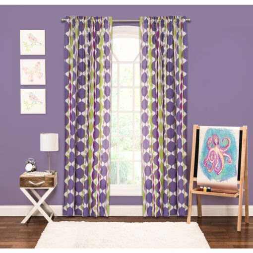 Crayola BeJeweled 84" Rod Pocket Panel Curtain