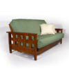 Lambton Full Size Wall Hugger™ Futon Frame - Warm Cherry