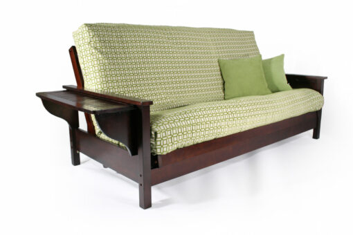 Tiro Queen Wall Hugger™ Futon Frame - Dark Cherry