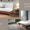Dillon Full Size  Wall Hugger™ Futon Frame - Warm Cherry - Image 3