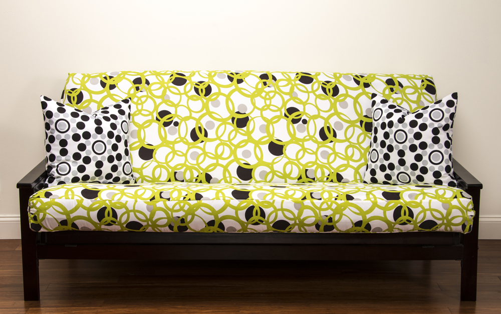 Full Circle Green w/ Well Rounded pillows