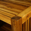 Teak Slat End Table - Image 2