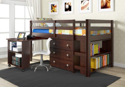 Donco® Twin Low Loft Bed - Image 2