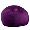 Full Size Eggplant Chenille Bean Bag-Converts To A Bed!