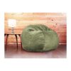 Full Size Moss Green Chenille Bean Bag-Converts To A Bed!