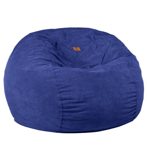 Full Size Navy Blue Corduroy Bean Bag Sleeper