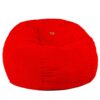 Full Size Red Corduroy Bean Bag-Converts to a Bed!