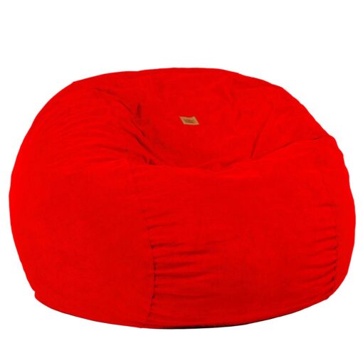 Full Size Red Corduroy Bean Bag-Converts to a Bed!