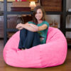 Full Size Pink Corduroy Bean Bag Sleeper