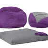 Full Size Purple Cordaroy Bean Bag