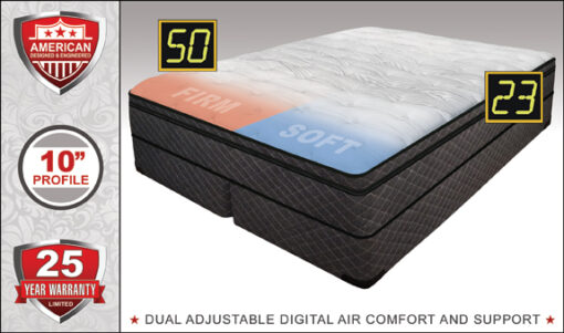 Harmony Luxury Support- Dual Digital Air Bed- King Size