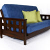 Lambton Queen Size Wall Hugger™ Futon Frame - Warm Cherry - Image 3