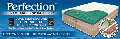 Perfection-Eco Friendly Deep Fill Hydrodynamic Bed™ - Queen with Foundation + Genesis G750 - Image 7