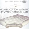 8" Organic Cotton with Wool 3" Vytex Latex - Image 2