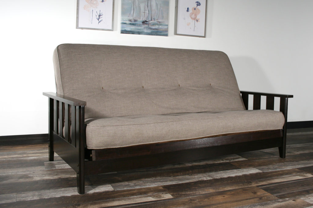 forarbejdning Shaded konsulent Canby Full Size Wall Hugger™ Black Walnut Futon Frame ONLY – Right Futons &  Waterbeds