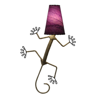 Eangee Gecko Lamp  Purple