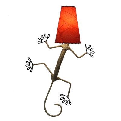 Eangee Gecko Lamp Red