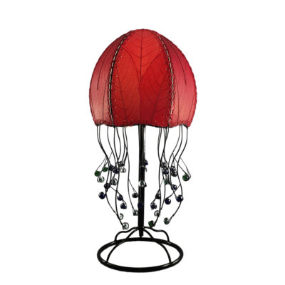 Eangee Jellyfish Table Lamp Red