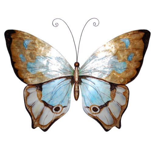 Eangee Butterfly Wall Decor Copper With Aqua
