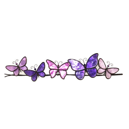 Eangee Butterflies On A Wire Wall Decor Purple
