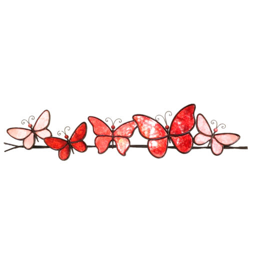 Eangee Butterflies On A Wire Wall Decor Red