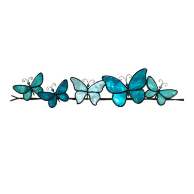 Eangee Butterflies On A Wire Wall Decor Sea Blue
