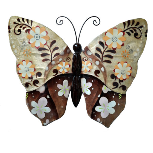 Eangee Butterfly Wall Decor Brown Flower