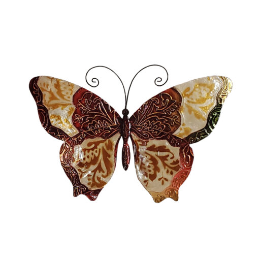 Eangee Butterfly Wall Decor Pearl And Red