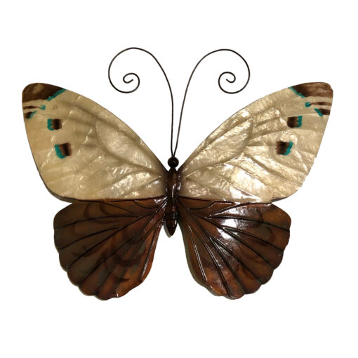 Eangee Butterfly Wall Decor White And Blue
