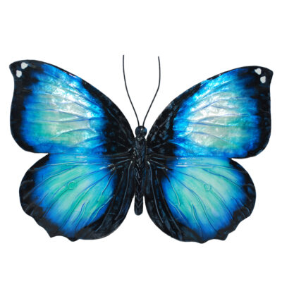 Eangee Butterfly Wall Decor Blue And Black