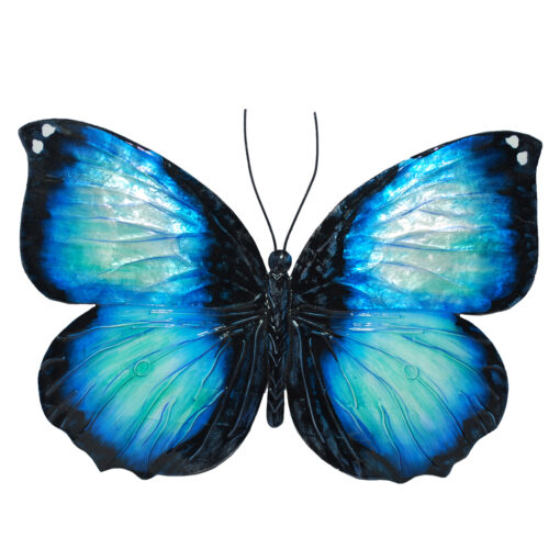 Eangee Butterfly Wall Decor Blue And Black