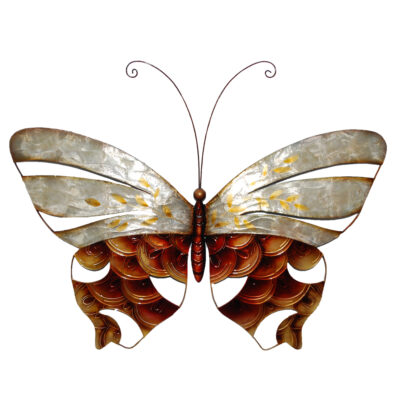 Eangee Butterfly Wall Decor Pearl And Copper Scaling