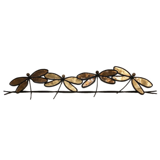 Eangee Dragonflies On A Wire Brown