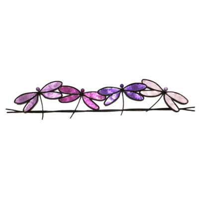 Eangee Dragonflies On A Wire Purple