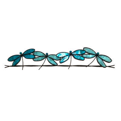 Eangee Dragonflies On A Wire Sea Blue