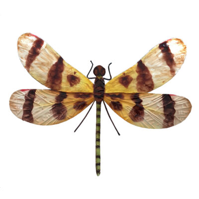 Eangee Dragonfly Wall DecorBrown And Yellow
