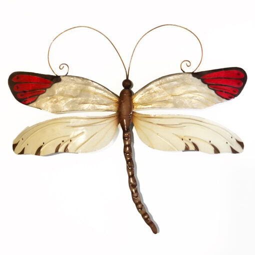 Eangee Dragonfly Wall Decor Red Tipped