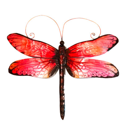 Eangee Dragonfly Wall Decor Red And Black