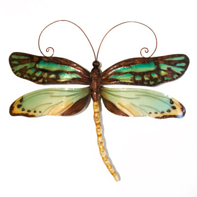 Eangee Dragonfly Wall Decor Aqua And Gold