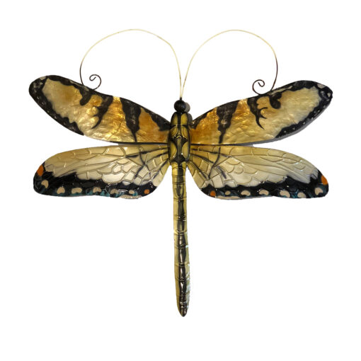 Eangee Dragonfly Wall Decor Gold And Blue