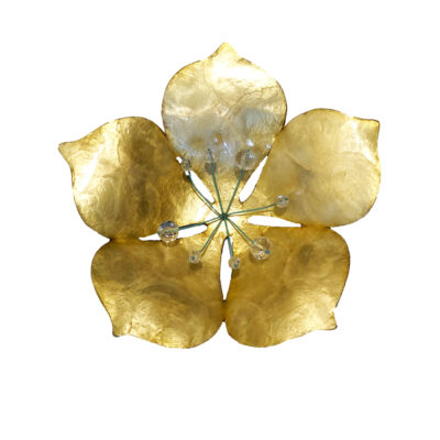 Eangee Flower Wall Decor Gold