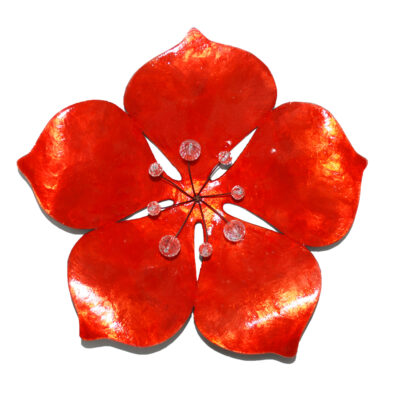 Eangee Flower Wall Decor Red