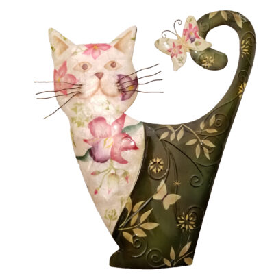 Eangee Cat Wall Decor White And Green