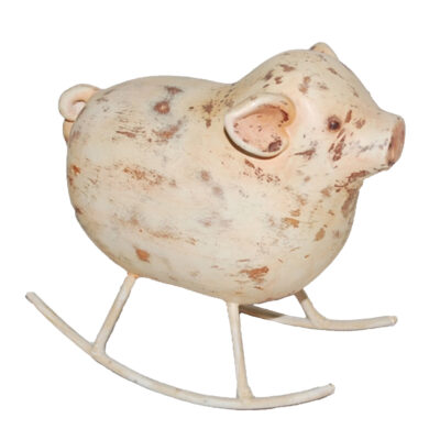Eangee Rustic Rocking Pig