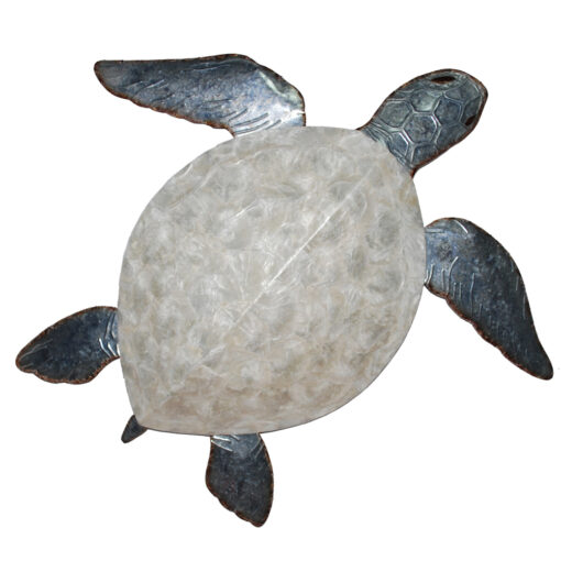 Eangee Sea Turtle Wall Decor Pewter With Pearl Shell