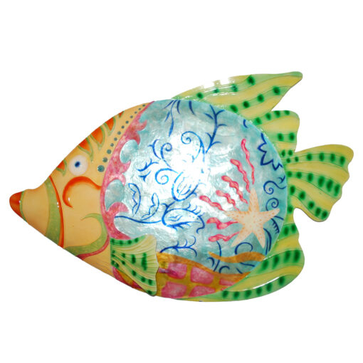 Eangee Fish Colorful Wall Decor With Green Accent Medium