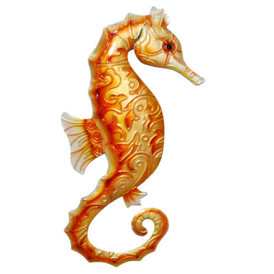 Eangee Seahorse Wall Decor Orange