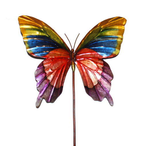 Eangee Garden Stake Butterfly Rainbow