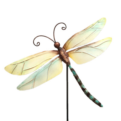 Eangee Garden Stake Pearl Dragonfly