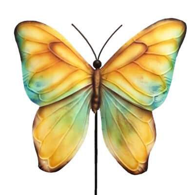 Eangee Garden Stake Blue And Yellow